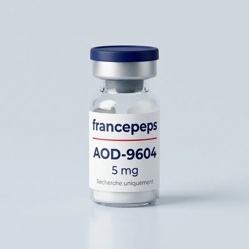 Flacon AOD-9604 5 mg FrancePeps, usage de recherche