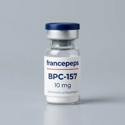 Flacon BPC-157 10 mg FrancePeps, usage de recherche