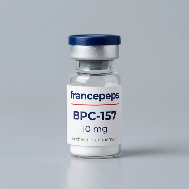 Flacon BPC-157 10 mg FrancePeps, usage de recherche