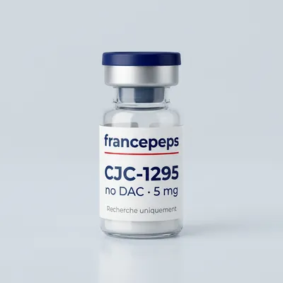 Flacon CJC-1295 sans DAC 5 mg FrancePeps, usage de recherche
