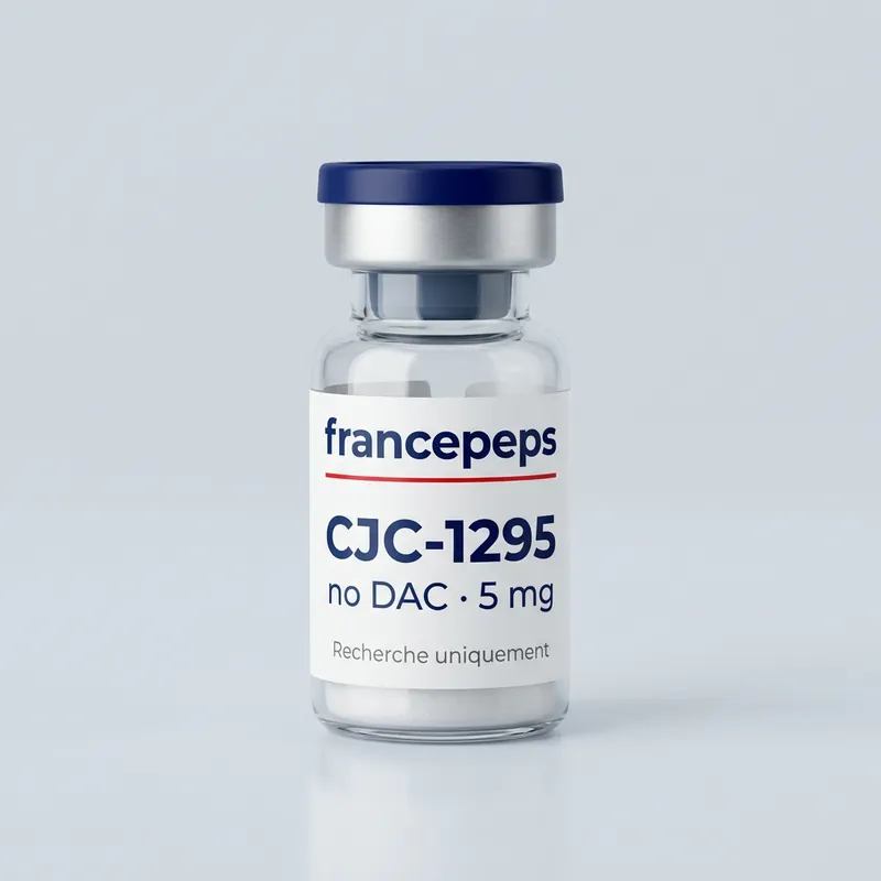 Flacon CJC-1295 sans DAC 5 mg FrancePeps, usage de recherche