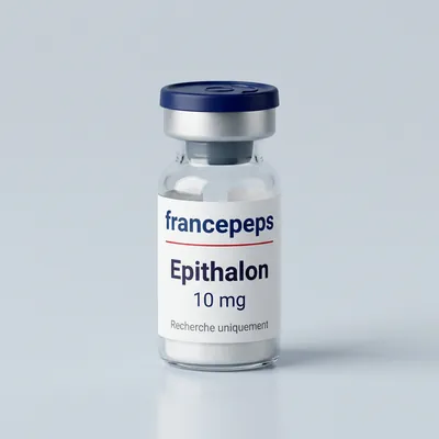Flacon Épithalon 10 mg FrancePeps, usage de recherche