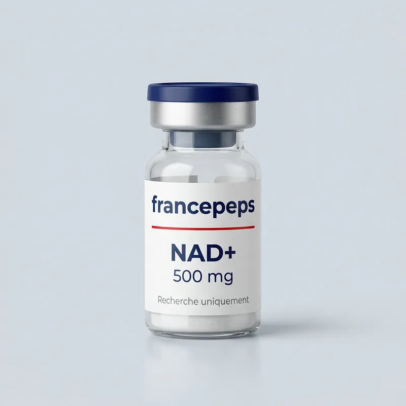 Flacon NAD+ 500 mg FrancePeps, usage de recherche