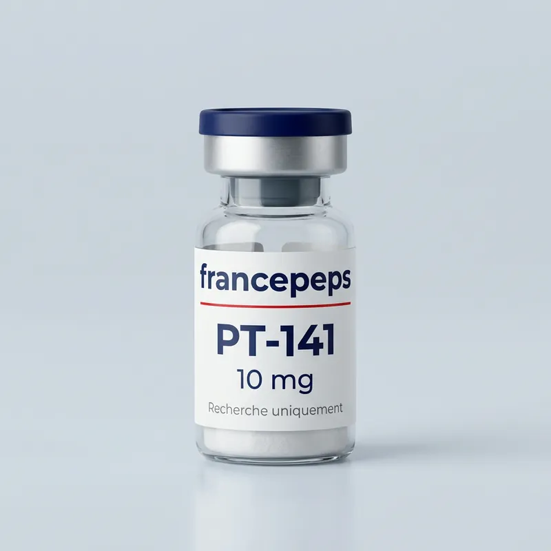Flacon PT-141 10 mg FrancePeps, usage de recherche