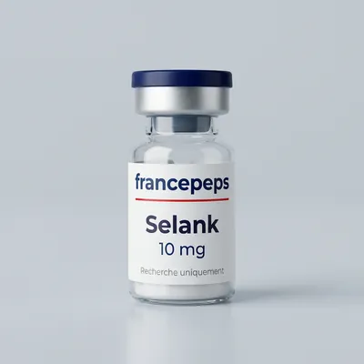 Flacon Selank 10 mg FrancePeps, usage de recherche