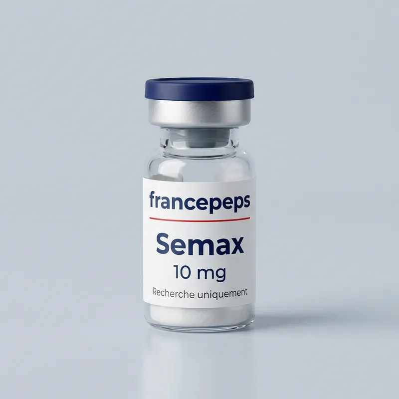 Flacon Semax 10 mg FrancePeps, usage de recherche