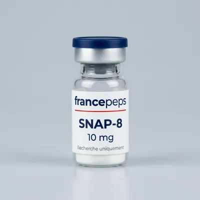 Flacon SNAP-8 10 mg FrancePeps, usage de recherche