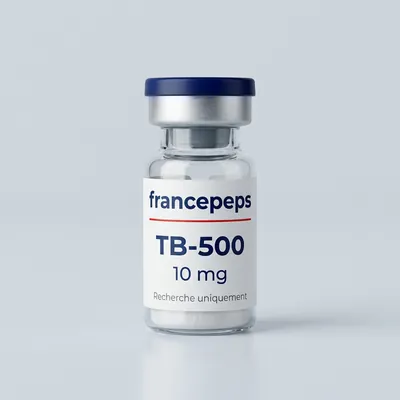 Flacon TB-500 10 mg FrancePeps, usage de recherche